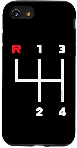 iPhone SE (2020) / 7 / 8 Manual Transmission Gear Shifter Pattern (4 Speed) Case