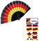 KarnevalsTeufel Deutschland Fächer !!!JETZT NUR FÜR Kurze Zeit!!! mit Gratis Tattoos Accessoire Deutschland