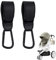 Pram Bag Clips,2PCS Pram Clips for Bags,Buggy Clips for Pram Set,Black Pram Hooks for Bags,PU Leather Pram Clips for Bags,Suitable for Mommy Diaper Bag/Pushchair/Shopping Grocery/Backpack/Outdoor Use