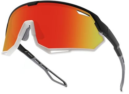 SINSPORT eyewear Occhiali da Ciclismo per Uomo Donna, Occhiali da Sole Sportivi MTB per Bici Running Baseball Correre Anti-UV400