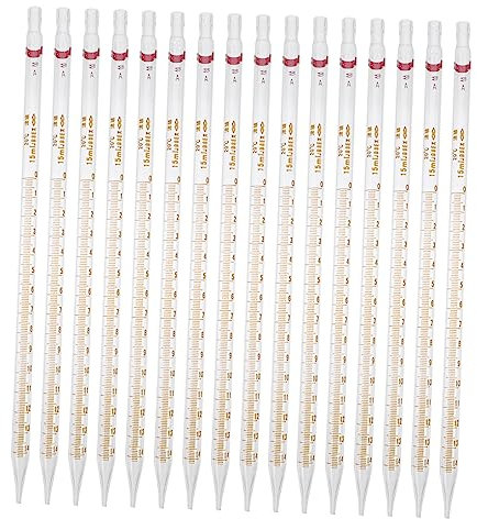 Anneome 20St Glaspipette Messpipette Glasmesszylinder Glasdosierer Pipetten für ätherische Öle Tropfenzähler für ätherische Öle Tropfvorrichtung aus Glas kalibrierter Glastropfer