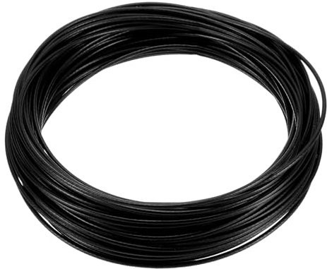 sourcing map 1/16 (1.5mm) 304 Stainless Steel Cable Wire Rope 7 x 7 Strands Core 50ft (15m) Vinyl Coated Aircraft Wire for Construction Outdoors Marine Rigging Decking Railings