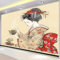Japanische Geisha-Kleidung Vlies Fototapete Wohnzimmer Schlafzimmer Motivtapeten Wandtapete Tapete Vliestapete UV-Beständig Hohe Auflösung 250x175 cm
