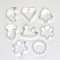 sopomarkt24 Ausstechformen Plätzchen Ausstecher, Keksausstecher, Plätzchenausstecher, Keks Backen Weihnachten Ausstechform Set 8 teilig mittel, 30mm bis 50mm
