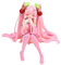 Miku Figur Anime PVC Modell Figur Rosa Noodle Stopper Miku Action Figur Schreibtisch Heimdekoration Geburtstagsgeschenk für Fans, ca. 4,72 Zoll (12 cm)