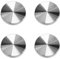 JIHXYER 4 Stück M8 Aluminium Drahtscheiben aus Eisenwaren Ø 40 mm Adapter für Glasplatte Rundscheibe Aluminium für Tisch Glas