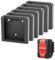 Lot de 6 Supports de Batterie pour Bosch 18V Support mural à verouillage, fixation pour batteries ProCore et GBA Bosch Pro Bleu