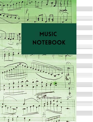 Music Notebook: Music Writing Notebook