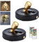 Wireless LED Spotlight, 2Pack Battery Powered Picture Lights Puck Lights, Uplighting Indoor with Remote, Stick Spot Light for Wall Art Display Dartboard Painting Artwork Accent Closet