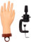 NIYANGLE Flexible Nail Practice Hand Model Realistic Fake Hand for Manicure Training Stand