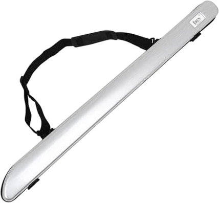 Amagogo Custodia a prua violino viola violoncello Bow Case, scatola di protezione resistente ai graffi con spalla cinghia per prestazioni in diretta, Argent