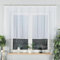 Gardinen Vorhangen Weiß Voile 200x110 cm (BxH) Voile-Gardine Kräuselband Wohnzimmer Küche Schlafzimmer Schiebevorhänge