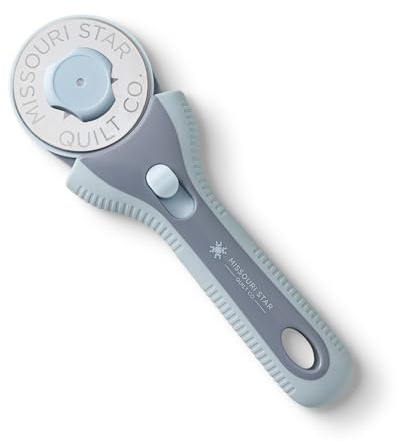 Missouri Star Rollschneider, 60 mm Klinge, Rollschneider-Werkzeug für Quilt-Applikationen und Schneiden von Stoffen, unverzichtbares Quilt- und Nähzubehör für DIY-Bastelprojekte
