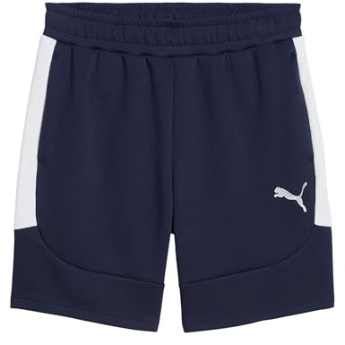 PUMA teamEVOSTRIPE Short blausilber, L Herren