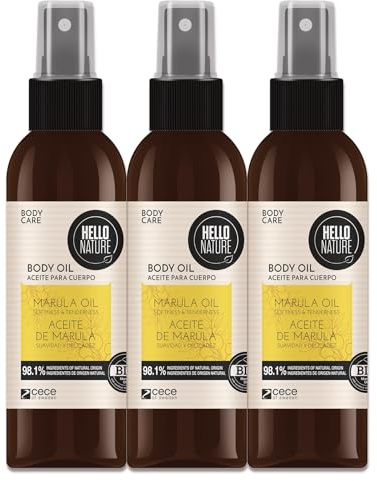 P-Beauty Naturkosmetik Hautöl Körperöl mit Bio Marula Öl - Pflegeöl für Gesicht & Körper für geschmeidige, samtweiche Haut - Feuchtigkeitspflege Bodyoil - Körperpflege vegan (3x130ml)