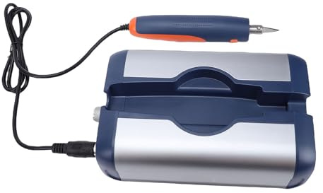 Sxhlseller Découpeur à Ultrasons 65 W 40 KHz Outil de Vibration avec 5 Niveaux de Puissance, 50 Lames et Lumière Intégrée pour la Découpe de Précision de Pièces d' 3D en Plastique, Bois, Résine