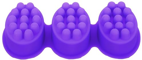 Gadpiparty Ovale Silikon-Massage-Seifenform für selbstgemachte Seife, weiche Antihaft-Silikonform, geeignet für kreatives Basteln und Backen