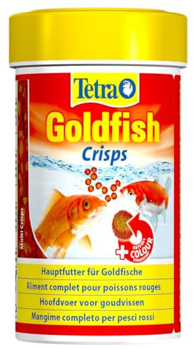 Tetra Goldfish Crisps - Fischfutter in Crisp-Form für alle Goldfische und andere Kaltwasserfische, 250 ml Dose