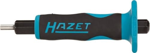 Hazet punzón 751KHS-4, versión corta con protector de mano, para el montaje y desmontaje de pasadores partidos