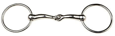 JP Korsteel Stainless Steel Jointed Loose Ring Snaffle Bit, 6