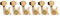 Musiclily 6-in-line Sealed Guitar Tuners Tuning Pegs Keys Machine Heads Set for Fender Stratocaster Telecaster Electric Guitar, Gold