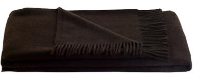 STEINBECK Decke Tibet aus reinem Yakhaar in naturbelassenem Dunkelbraun 140x190 cm
