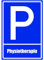 Kiwistar - Parkplatzschild - Aufkleber - Physiotherapie - 42 x 30cm