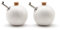 Ceramiche VIVA Glide Set Öl und Essig Kugel, Keramik, Boden Weiß, mit Dekor