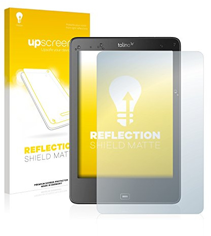 upscreen Schutzfolie für Tolino Epos | Entspiegelter Displayschutz Made in Germany Anti-Reflex Displayschutz-Folie Matt Anti-Fingerprint