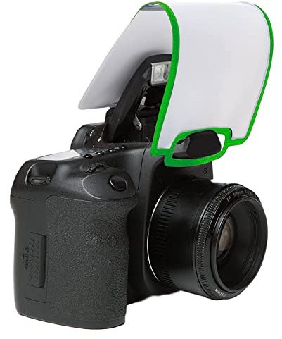 LumiQuest Soft Screen - Flash Diffuser & Light Softener, Universal Classic Design for Digital SLR Cameras, with UltraStrap, Neon Green