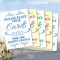 Please place your Cards Here for the happy couple Personalised Card Sign A4