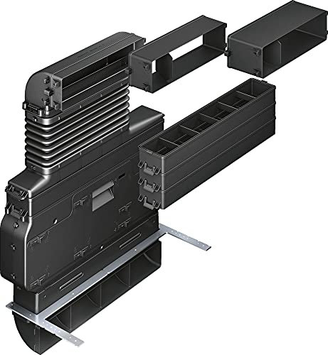 Siemens hz381501 Zubehör für Dunstabzugshaube, Zubehör für Kamin (Dunstabzugshaube, Abluftset, schwarz, 6,9 kg; Maße: 590 mm x 765 mm x 420 mm)