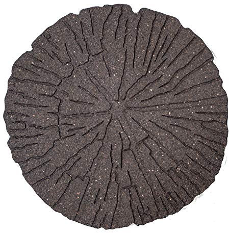 Gardening Natuarlly Cracked Log Stepping Stones Recycled Rubber Hard Wearing (Single)