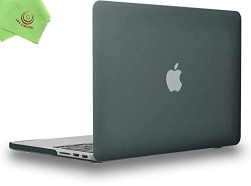 UESWILL - Carcasa rígida Lisa Mate Compatible con MacBook Pro de 13 con Pantalla Retina (no CD-ROM, no USB-C) (Modelo: A1502/A1425, versión Final 2012/2013/2014/principios de 2015), Color Verde