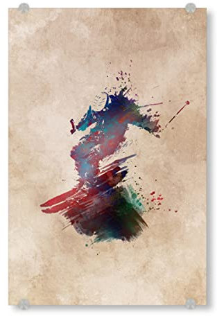 artboxONE Acrylglasbild 120x80 cm Sport Ski Sport Art Bild hinter Acrylglas - Bild ski Art Olympic