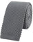 WANYING Herren 5.7cm Schmale Krawatte Strickkrawatte Gestrickte Narrow Krawatte Knit Tie Retro Vintage Casual Büro Basic - Einfarbig Dunkelgrau
