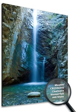 NORILIVING Muster Duschrückwand Fliesenersatz Dusche 20x29 cm Motiv Wasserfall Chantara | Duschwand ohne Bohren 3 teilig | Aluverbundplatte 3 mm