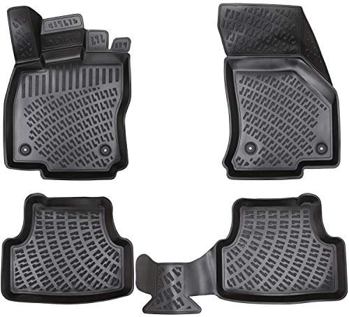 Elmasline 3D Gummimatten Set für Skoda Octavia 2 II | 2004-2012 | Extra hoher 5cm Rand