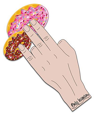 Finest Folia Aufkleber Two in The Pink Donuts Shocker Fun Sticker für Kfz Auto Motorrad Bus Wohnwagen Laptop Handy Kühlschrank Selbstklebend Tuning Zubehör R131 (Design 2)
