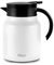 Tiken 1L Thermoskanne aus Doppelwandingem Edelstahl Isolierkanne Kaffeekanne mit Quick Tip Verschluss