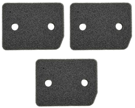Trade-Shop Lot de 3 filtres en mousse compatibles avec Miele TCF650WP TWF640WP TSF643WP TWF660WP TSF663WP TCD440WP TCD450WP TWD440WP