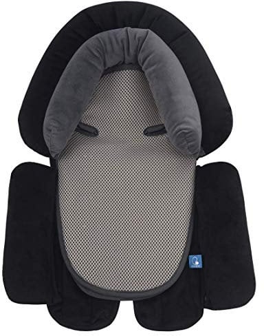 Upgrade 3-in-1 Baby Sitzverkleinerer für Alle Kinderwagen, Babyschale Einsatz und Körperstütze für Neugeborene, Säuglinge, Extraweiches Sitzeinlagenkissen, Ideal für Alle Jahreszeiten, 53x33cm