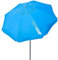 AKTIVE 62238 - Parasol de Plage Pliable Coupe-Vent Bleu Ø200, avec Revêtement Argenté et Protection UV50, Brise-Vent de Plage, Grand Parasol, Parasol de Plage, Parasols de Plage