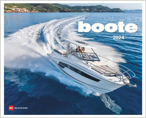 Harenberg Boote - Kalender 2024 - Delius-Klasing-Verlag - Wandkalender mit beeindruckenden Fotografien des Motorbootsports - 56 cm x 45,5 cm