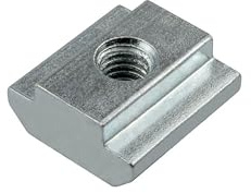 KLAK 45 - Edelstahl Nutenstein schwer Gleitmutter M6 Nut 10 für Aluprofil 45-er - 1 Stück