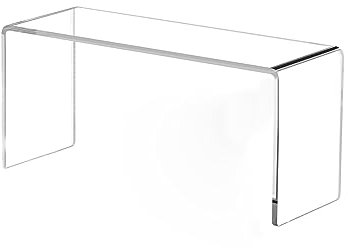 Alzate in acrilico, espositore in acrilico trasparente, alzata rettangolare trasparente espositori addensati da 6 mm espositori for giocattoli, espositori a livelli for profumi, for stand for cupcake,