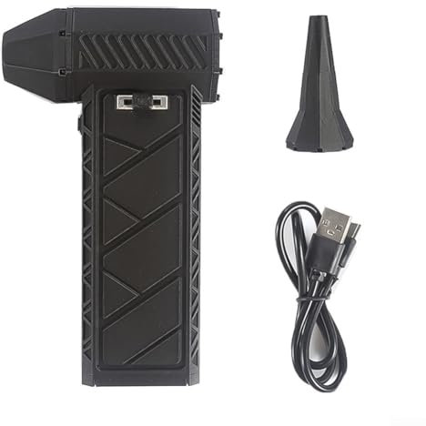 Jet Dry Mini-Gebläse, 130.000 U/min, tragbar, kabellos, Turbo-betriebenes Mini-Jet-Gebläse, Gebläse, Luftreiniger für Auto, Reinigung, Camping (schwarz)