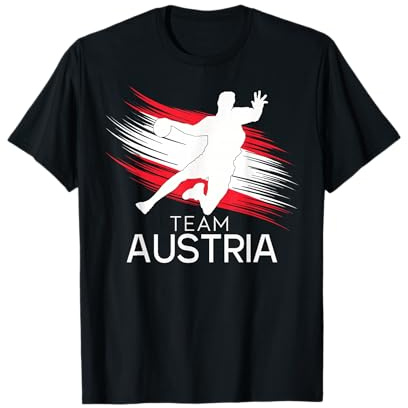 Handball Österreich Trikot Handballspieler Handballspiel T-Shirt