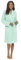 kraftd Women Waffle Dressing Gowns | Ladies Gown Loungewear | Women Nightwear | 100% Cotton Gown with Open Front Pockets and Belted Tie at the Waist (Mint, 16-18)
