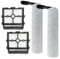 Kit brosse rouleau et filtre pour aspirateurs Tineco Floor Switch S6 et Stretch S6, pièces de rechange avec 2 brosses et 2 filtres pour nettoyage humide et sec